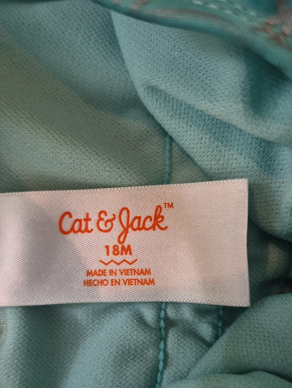 Cat & Jack One Piece Swimsuit With Attached Tutu Style Skirt Size 18‎ Months
